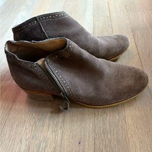 Lucky Benna Mushroom Suede Ankle Boots